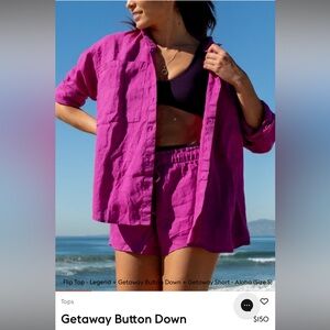 Left On Friday "Getaway" Shorts in Magenta